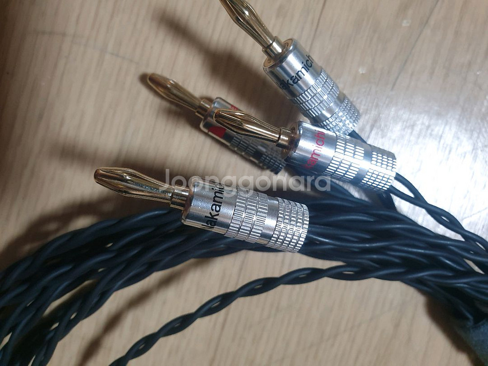 절대구할수없는.명품은도금스피커케이블.--1