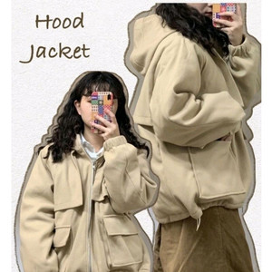 블랙) 영거스트53 후드 숏코트 자켓 점퍼 집업 벌룬 스트링 트렌치 코트 / 데일리쥬 리얼코코 바온 행자씨 아뜨랑스