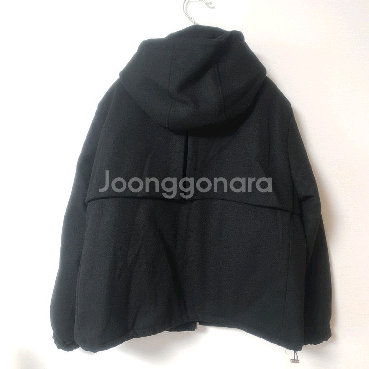 블랙) 영거스트53 후드 숏코트 자켓 점퍼 집업 벌룬 스트링 트렌치 코트 / 데일리쥬 리얼코코 바온 행자씨 아뜨랑스--4