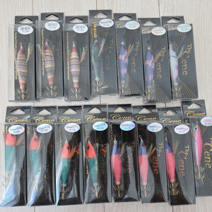 갑오징어 에기(쎄네,키우라 아리, 익스트림 새우) & 채비 & 니카 로드케이스