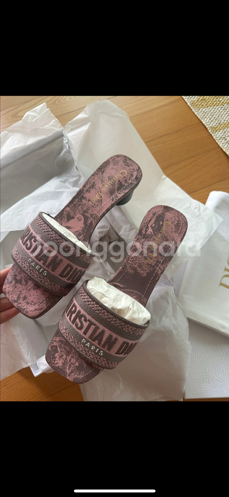 디올 로고 슬리퍼 리비에라36--0