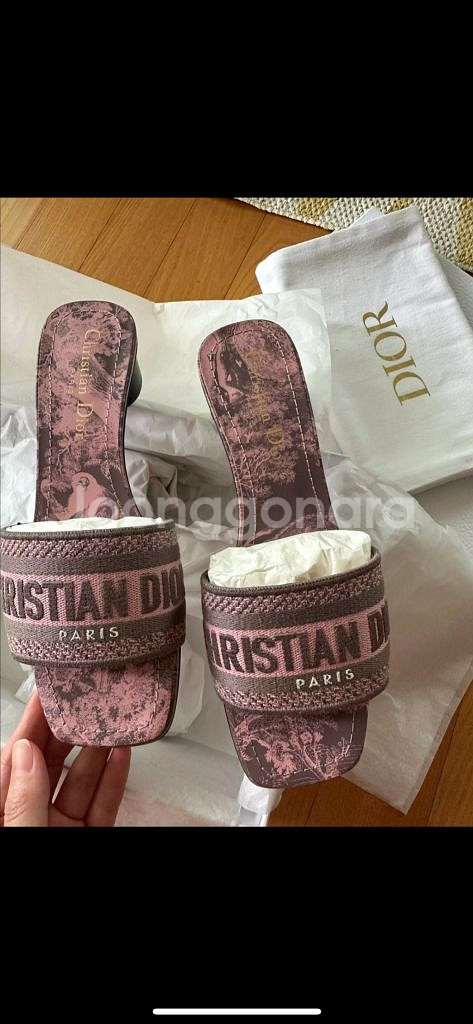 디올 로고 슬리퍼 리비에라36--1
