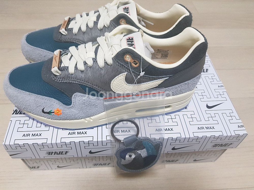 [260] 나이키 x 카시나 에어맥스1 원앙 파티클 그레이 나코탭 정품 새상품--2