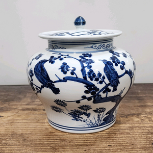 미강 노영제 국보재현 청화백자.