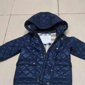 버버리키즈 3y 후드 퀼팅자켓