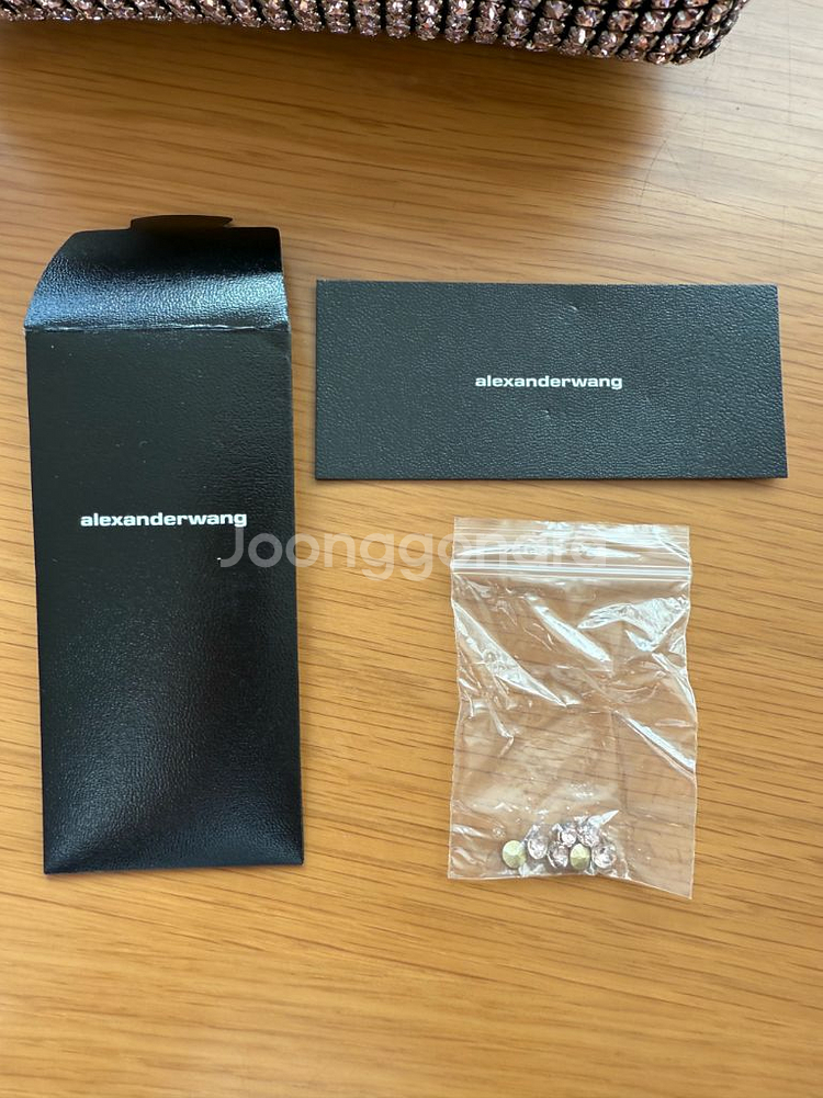 알렉산더왕 레인스톤 미디엄 핸드백--4