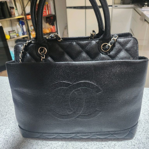 샤넬 캐비어 토트백