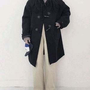 어리틀빗 후드 더플 울 코트 네이비 떡볶이코트 / 바온 베이델리 리얼코코 데일리쥬 프렌치오브 퓨어다 케이클럽 슬로우