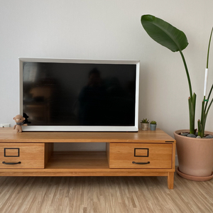 마켓엠 거실장 물푸레원목 에쉬원목