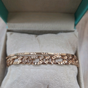 18k 핑크골드 체인 팔찌