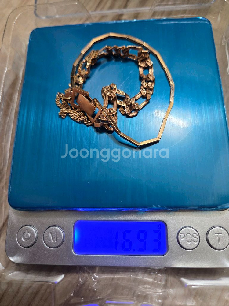 18k 핑크골드 체인 팔찌--4