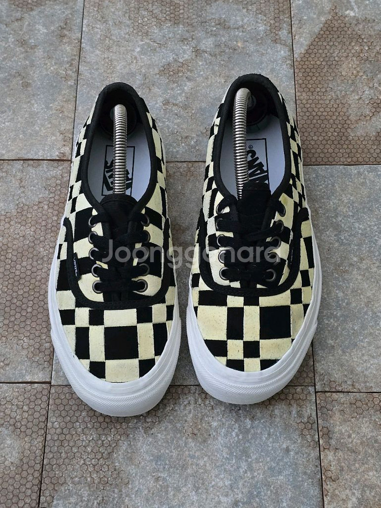 (245)반스 어센틱 44 dx 우븐 체크 스니커즈--1