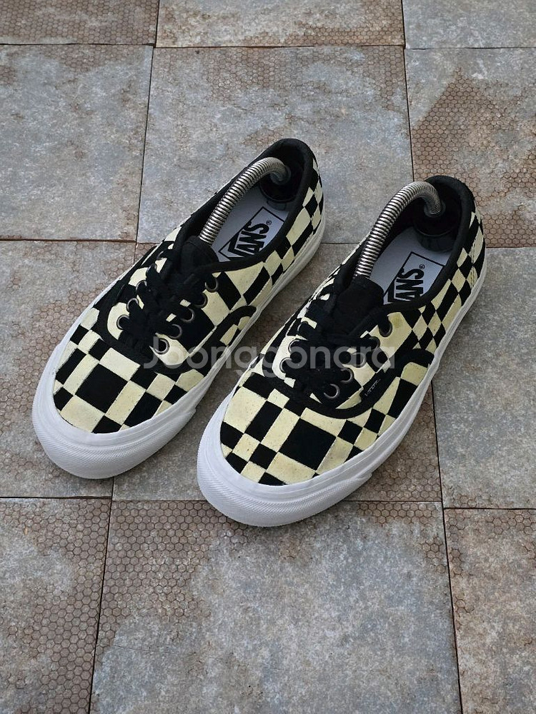 (245)반스 어센틱 44 dx 우븐 체크 스니커즈--0