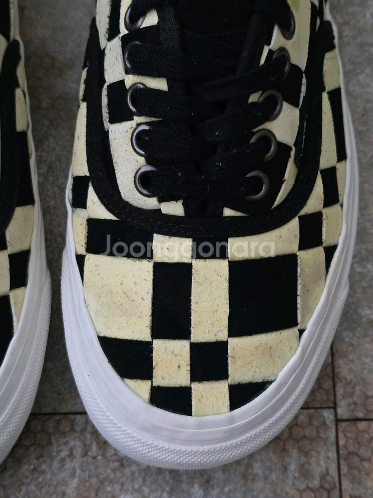 (245)반스 어센틱 44 dx 우븐 체크 스니커즈--2