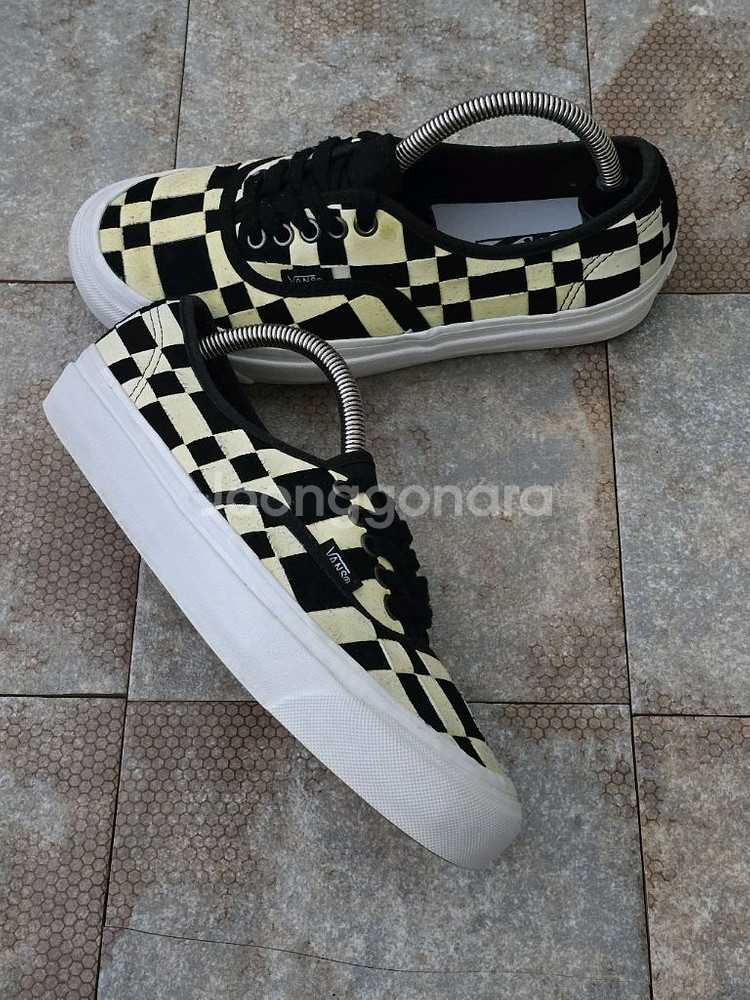 (245)반스 어센틱 44 dx 우븐 체크 스니커즈--7