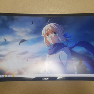 삼성 24인치 144hz 게이밍 모니터+모니터암(내용)