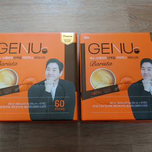 제누 스테비아 단백질 커피믹스 바리스타 60개입 x 2박스