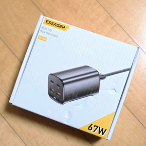 ESSAGER 67W 4포트 멀티 GaN 충전기