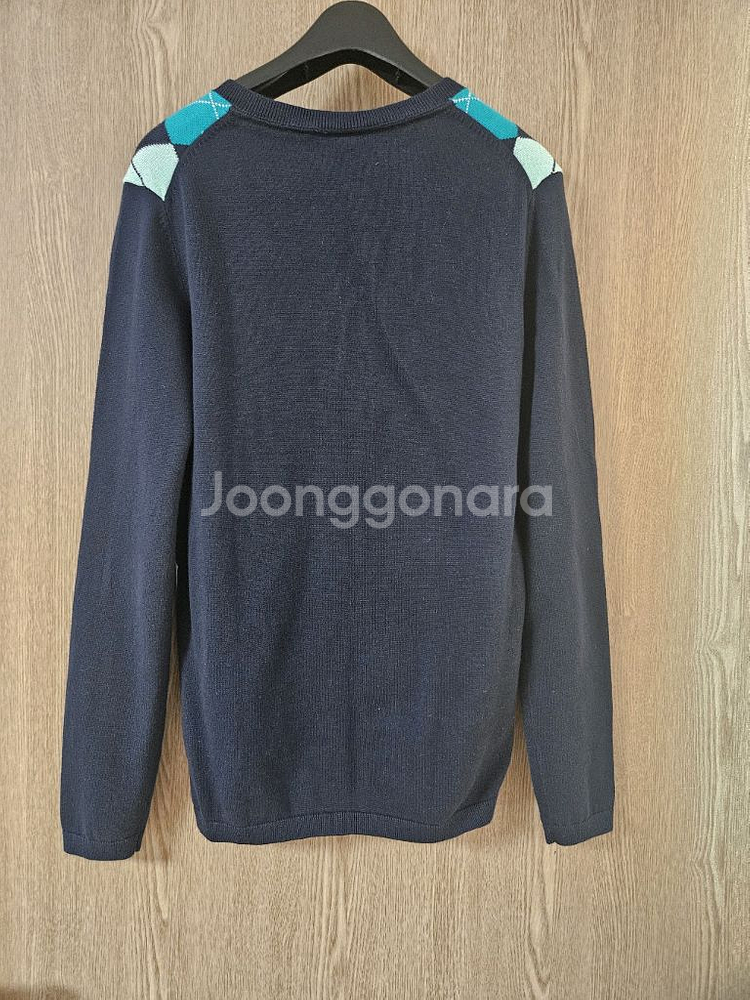 타미힐피거 여성 아이비 아가일 브이넥 니트 스웨터--2