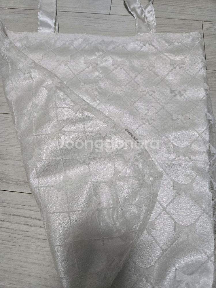 첼시 새틴 리본백 S화이트--2