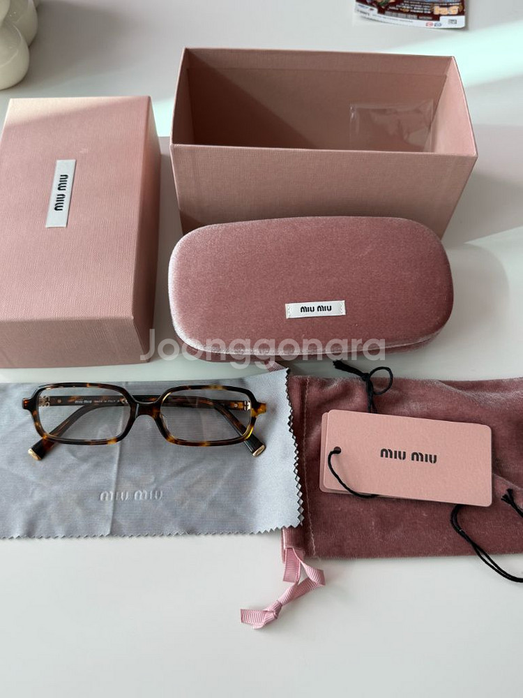 미우미우 리가드안경 스퀘어 (블루라이트차단)--2