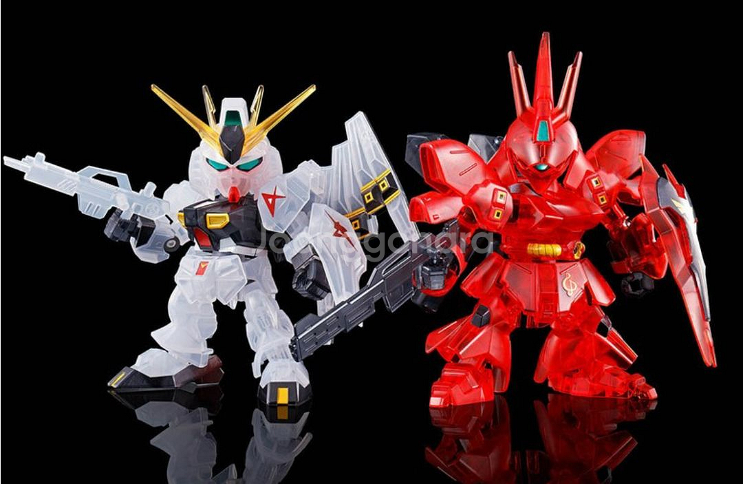 SD 뉴건담 VS 사자비 세트 클리어 컬러 한정판팝니다--0