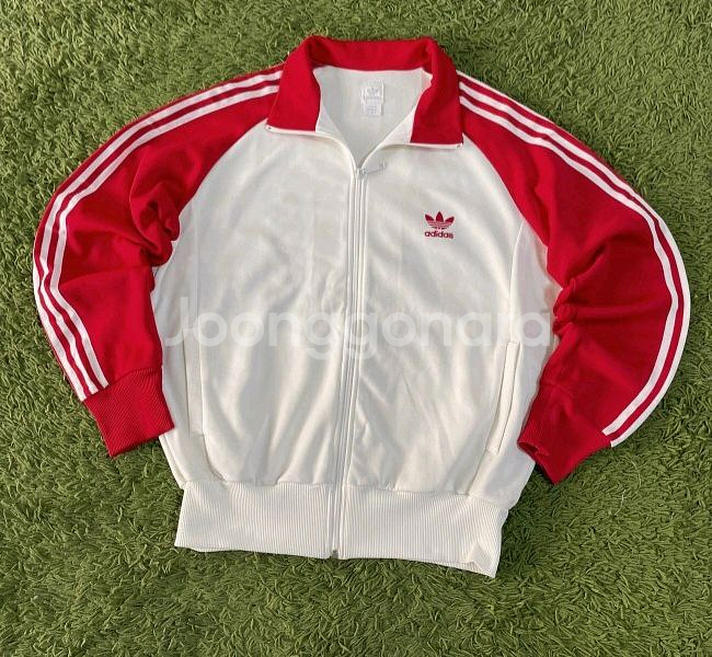 아디다스 흰빨 트랙탑 져지집업 100/L--0