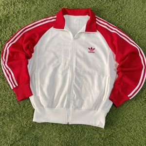 아디다스 흰빨 트랙탑 져지집업 100/L