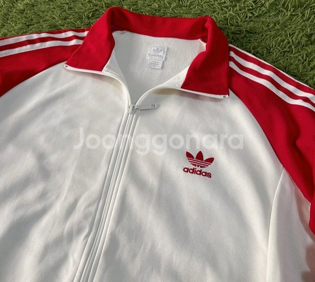 아디다스 흰빨 트랙탑 져지집업 100/L--1