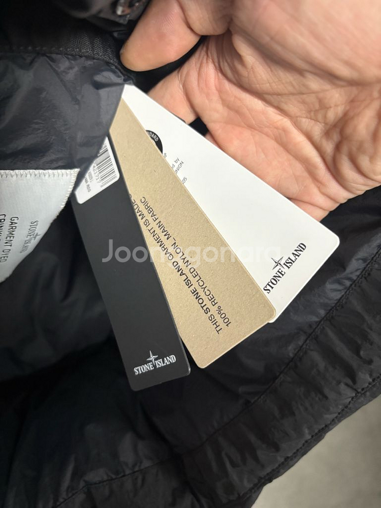 25FW 스톤아일랜드 크링클랩스 NY 레지스턴트 다운 패딩 블랙 L 새상품--5