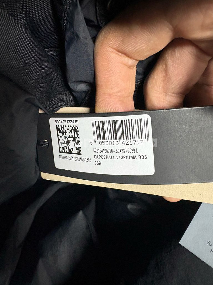 25FW 스톤아일랜드 크링클랩스 NY 레지스턴트 다운 패딩 블랙 L 새상품--4