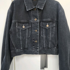 시스템 크롭 데님 자켓