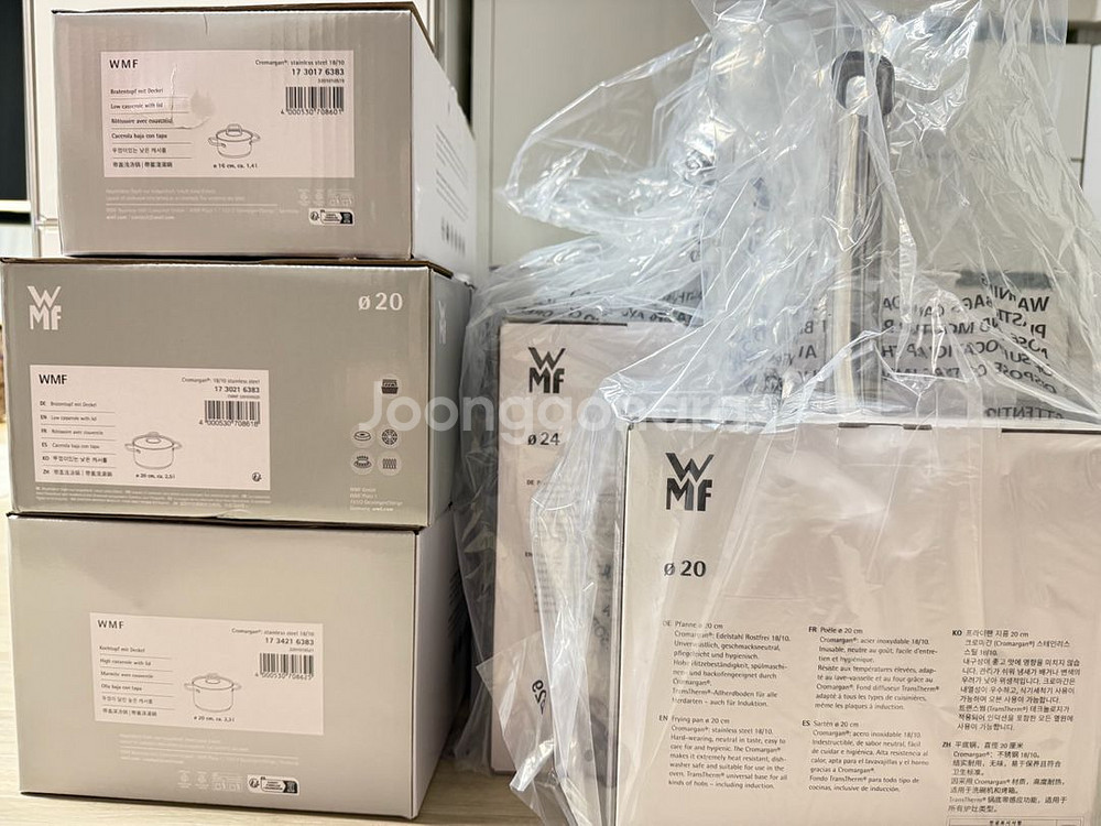 [미사용] WMF 뉴 사피르 냄비 3종, 후라이팬 2종 세트--9