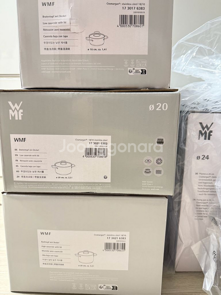 [미사용] WMF 뉴 사피르 냄비 3종, 후라이팬 2종 세트--7