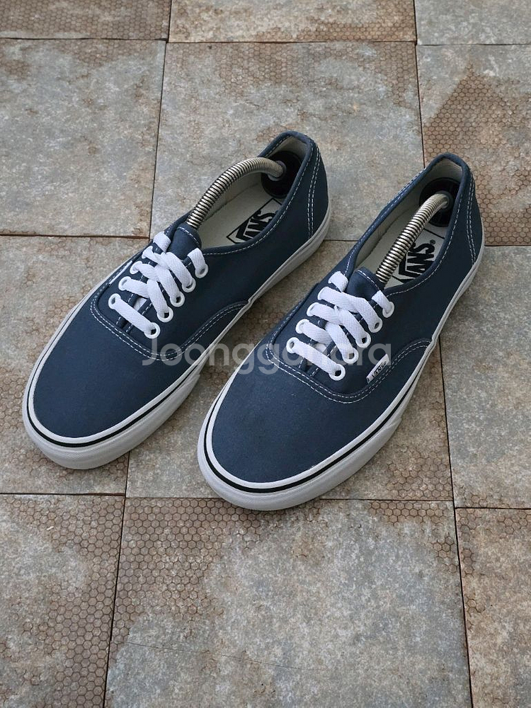 (255)반스 어센틱 네이비 스니커즈 운동화--0