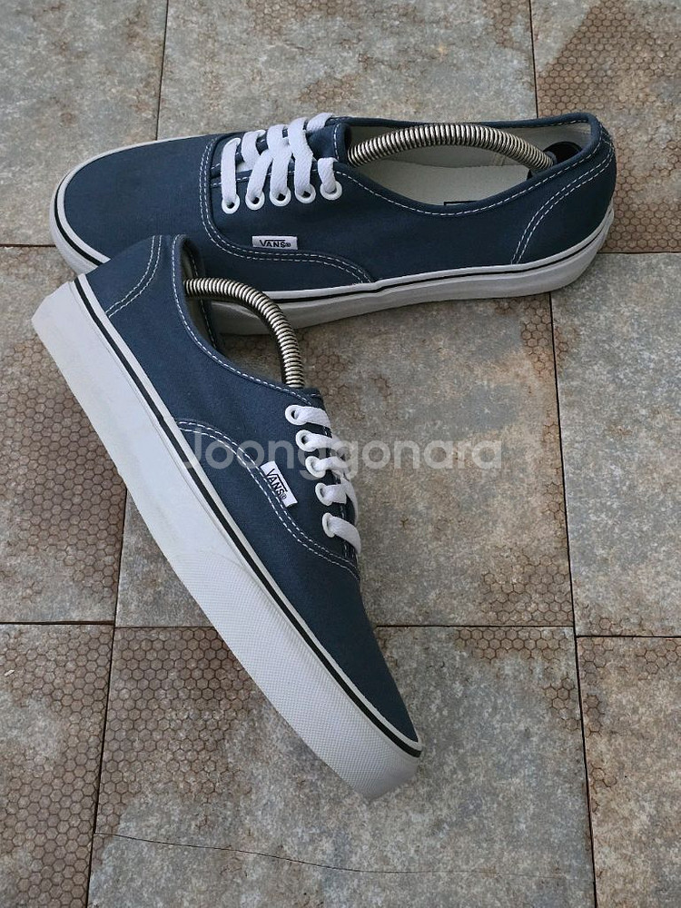 (255)반스 어센틱 네이비 스니커즈 운동화--7