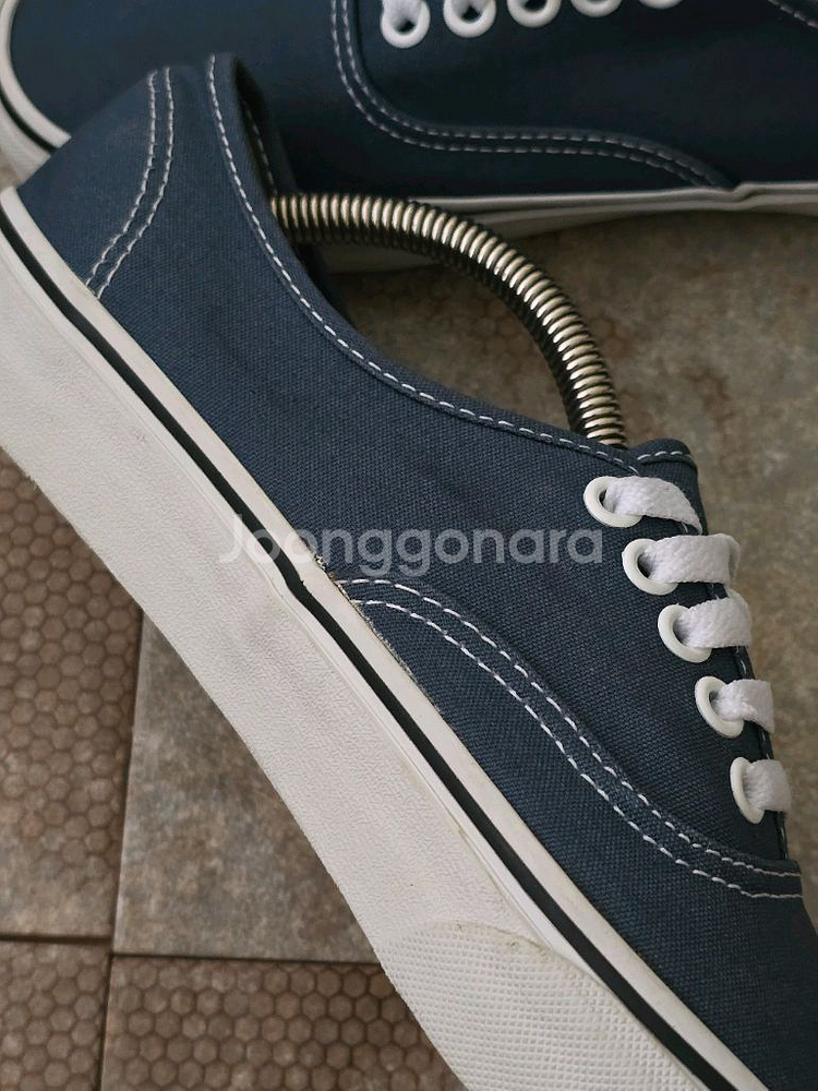 (255)반스 어센틱 네이비 스니커즈 운동화--5