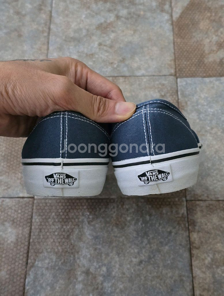 (255)반스 어센틱 네이비 스니커즈 운동화--8