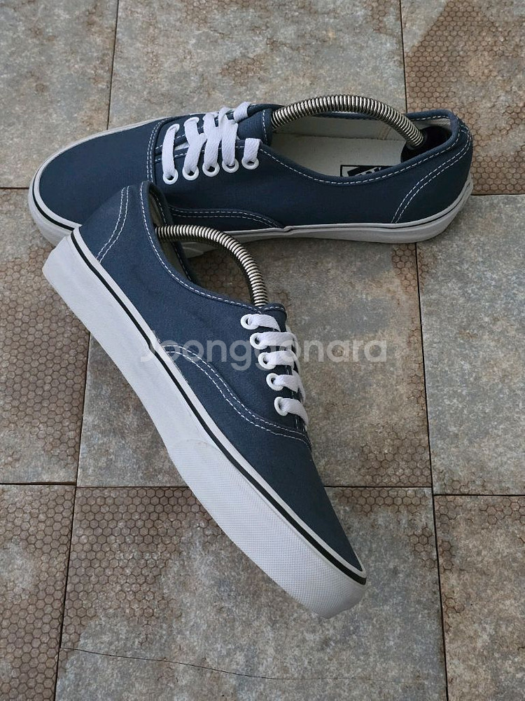 (255)반스 어센틱 네이비 스니커즈 운동화--4