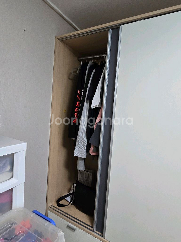 슬라이딩 4도어 옷장 서랍장--4
