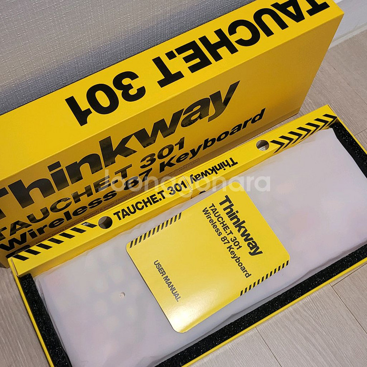 [무료배송] 씽크웨이 토체티 301 유무선 저소음 텐키리스 기계식 키보드 리니어 프로포즈 핑크 (핑크소다축)--6