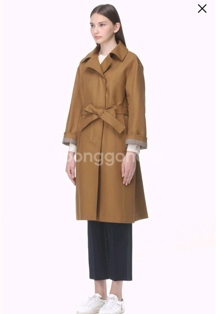 마인 벨티드 트렌치코트 44~55사이즈(이연희 착용)--0