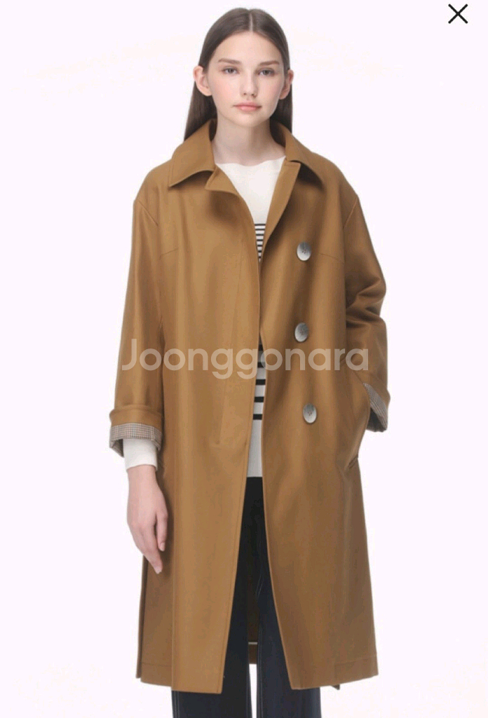 마인 벨티드 트렌치코트 44~55사이즈(이연희 착용)--1
