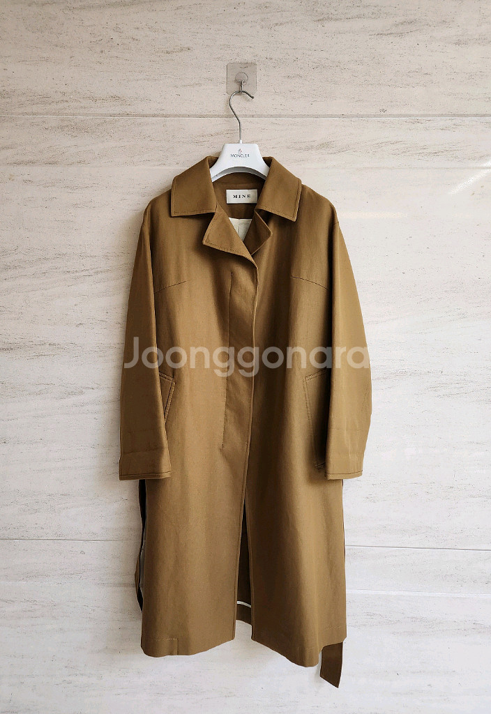 마인 벨티드 트렌치코트 44~55사이즈(이연희 착용)--5