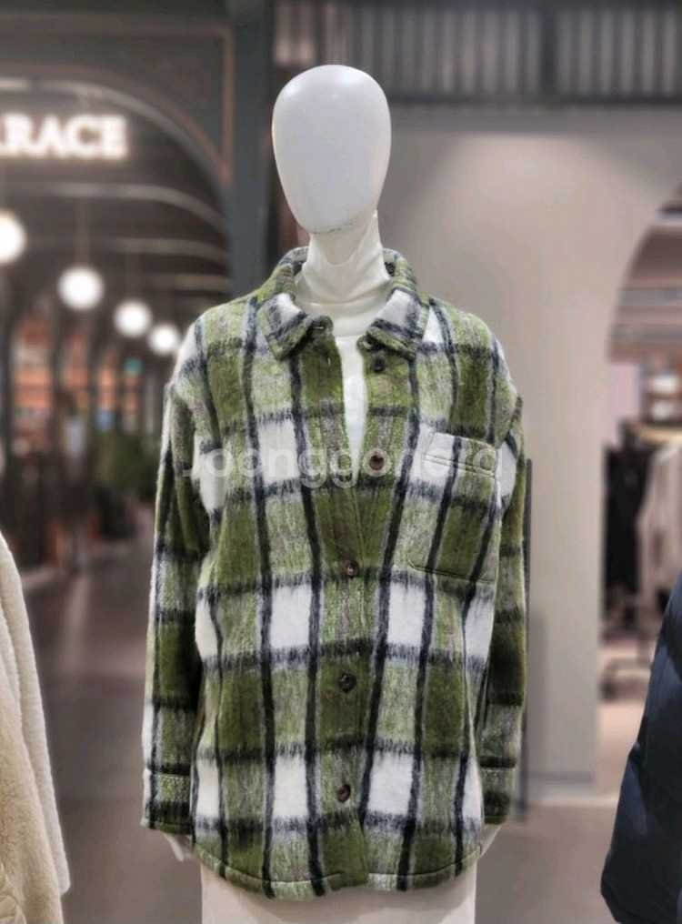 쥬시쥬디 알파카 울블렌드 셔츠형 자켓 55~66사이즈--0