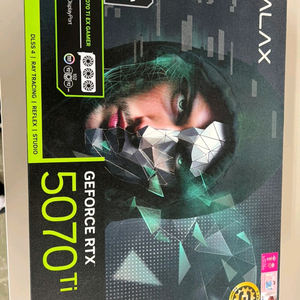 갤럭시 GALAX 지포스 RTX 5070 Ti EX CAMER BLACK OC D7 16GB