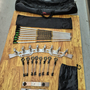 이스케이프 낚시 받침틀 8단 풀세트 받침대 크랭크 포