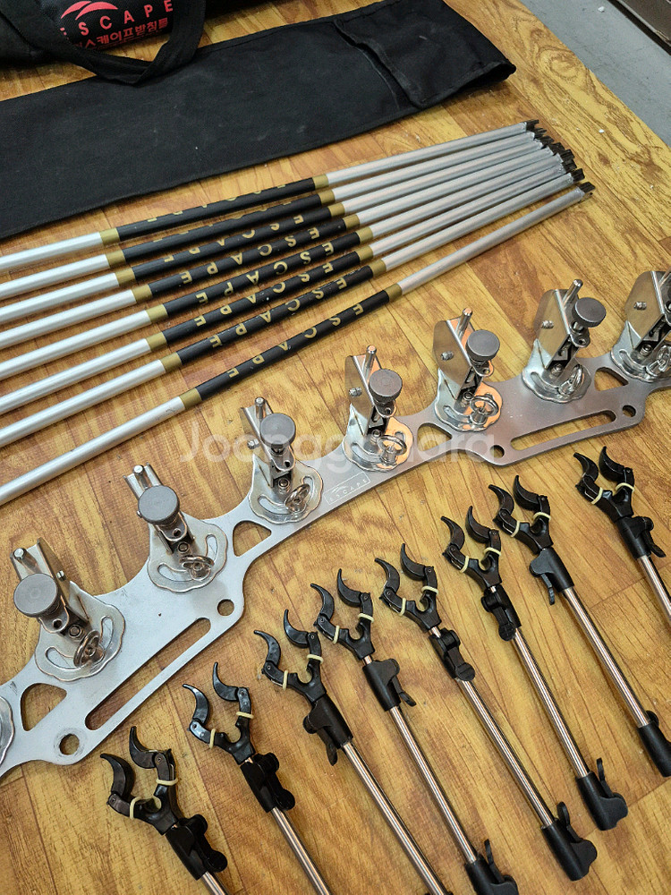 이스케이프 낚시 받침틀 8단 풀세트 받침대 크랭크 포--1