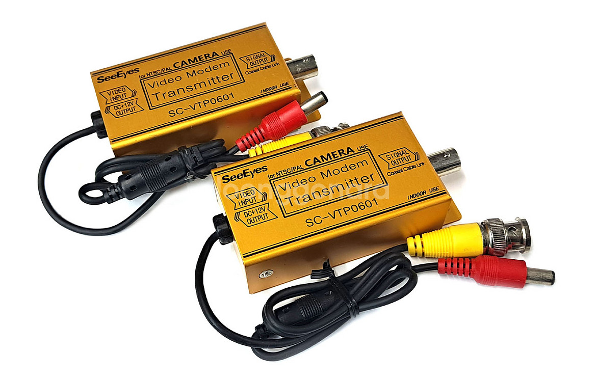1체널 영상+전원중첩 송신기 SC-VTP0601 2개--0