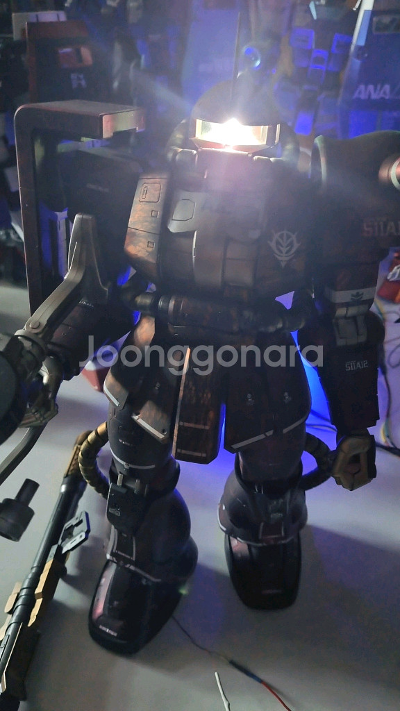 메가급 RX-78-2 건담 레드코팅led도색 &메가자쿠--5